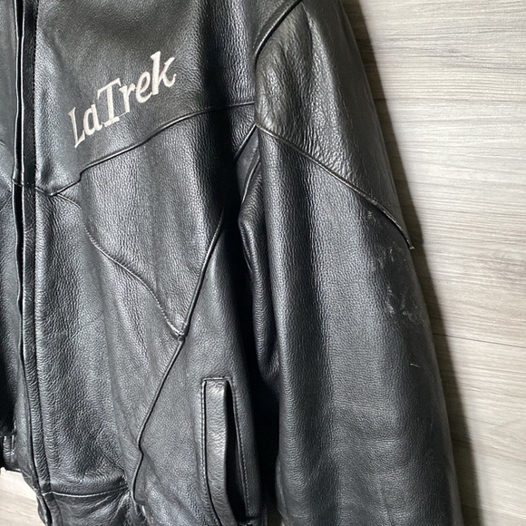 Men's Vintage Heavy Leather Thinsulate Lined Motorcycle Jacket - Picture 5 of 11